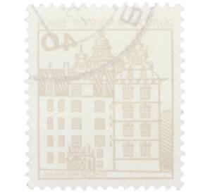 Почтовая марка 40 пфеннигов 1980 года Западная Германия (ФРГ) «Крепости и замки — Вольфсбург» — Фото №2