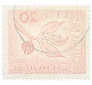 Почтовая марка 20 пфеннигов 1965 года Западная Германия (ФРГ) «Европейская конференция администраций почтовых служб и служб связи CEPT — Фрукт» — Фото №2