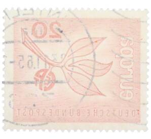 Почтовая марка 20 пфеннигов 1965 года Западная Германия (ФРГ) «Европейская конференция администраций почтовых служб и служб связи CEPT — Фрукт» — Фото №2