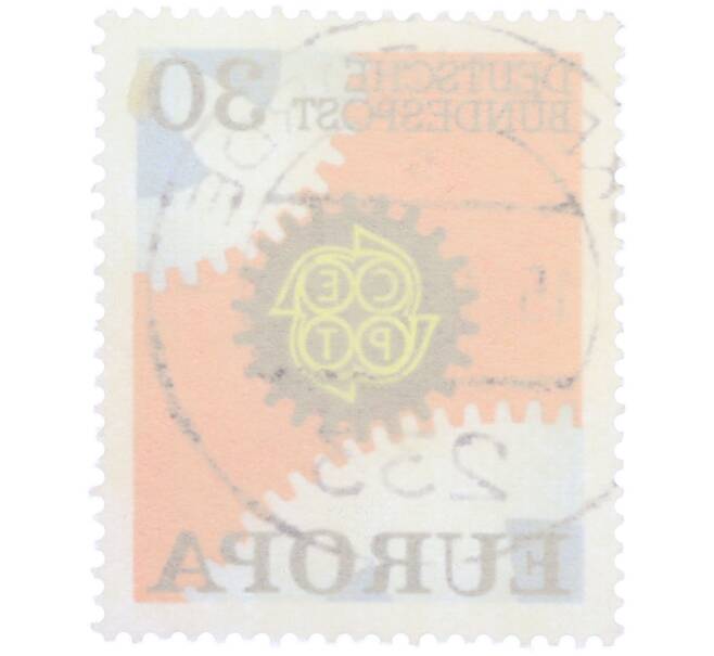 Почтовая марка 30 пфеннигов 1967 года Западная Германия (ФРГ) «Европейская конференция администраций почтовых служб и служб связи CEPT — Механизм» (Артикул: T11-37263) — Фото №2