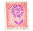 Почтовая марка 20 пфеннигов 1964 года Западная Германия (ФРГ) «Европейская конференция администраций почтовых служб и служб связи CEPT — Цветок» (Артикул: T11-37272) — Фото №1