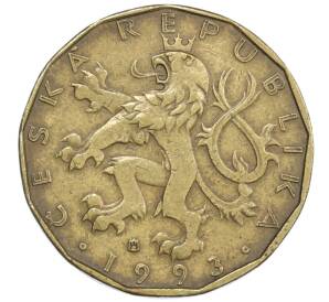 20 крон 1993 года Чехия — Фото №2