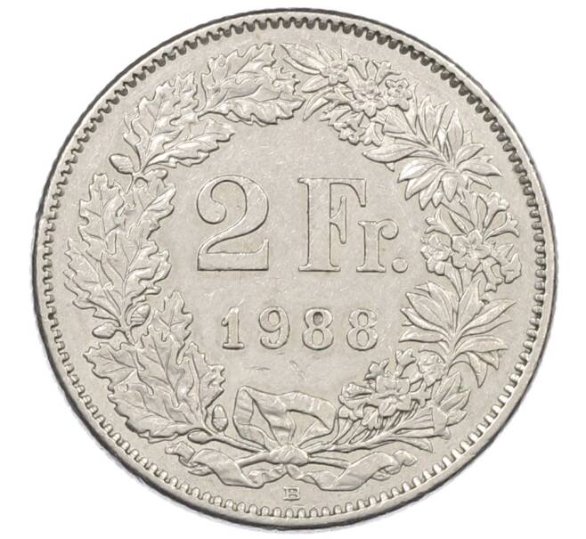 Монета 1 франк 1988 года Швейцария (Артикул: T11-37282) — Фото №1