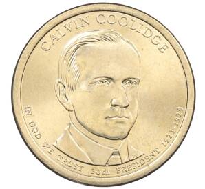 1 доллар 2014 года (D) США «30-й президент США Калвин Кулидж» — Фото №1