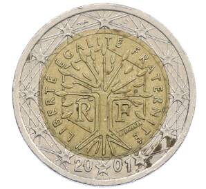 2 евро 2001 года Франция — Фото №1