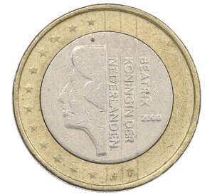 1 евро 2000 года Нидерланды — Фото №1