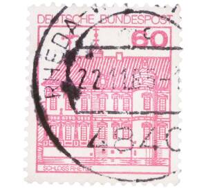 Почтовая марка 60 пфеннигов 1979 года Западная Германия (ФРГ) «Крепости и замки — Райдт» — Фото №1