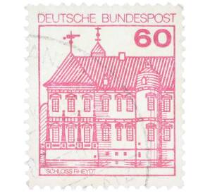Почтовая марка 60 пфеннигов 1979 года Западная Германия (ФРГ) «Крепости и замки — Райдт» — Фото №1