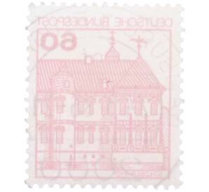 Почтовая марка 60 пфеннигов 1979 года Западная Германия (ФРГ) «Крепости и замки — Райдт» — Фото №2