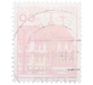 Почтовая марка 60 пфеннигов 1979 года Западная Германия (ФРГ) «Крепости и замки — Райдт» — Фото №2