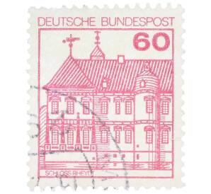 Почтовая марка 60 пфеннигов 1979 года Западная Германия (ФРГ) «Крепости и замки — Райдт» — Фото №1