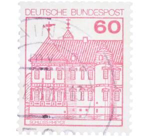 Почтовая марка 60 пфеннигов 1979 года Западная Германия (ФРГ) «Крепости и замки — Райдт» — Фото №1