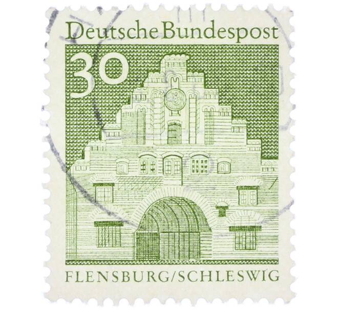 Почтовая марка 30 пфеннигов 1966 года Западная Германия (ФРГ) «Северные ворота в Фленсбурге» (Артикул: T11-37378) — Фото №1