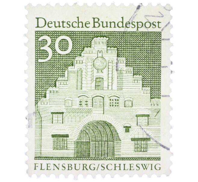 Почтовая марка 30 пфеннигов 1966 года Западная Германия (ФРГ) «Северные ворота в Фленсбурге» (Артикул: T11-37381) — Фото №1