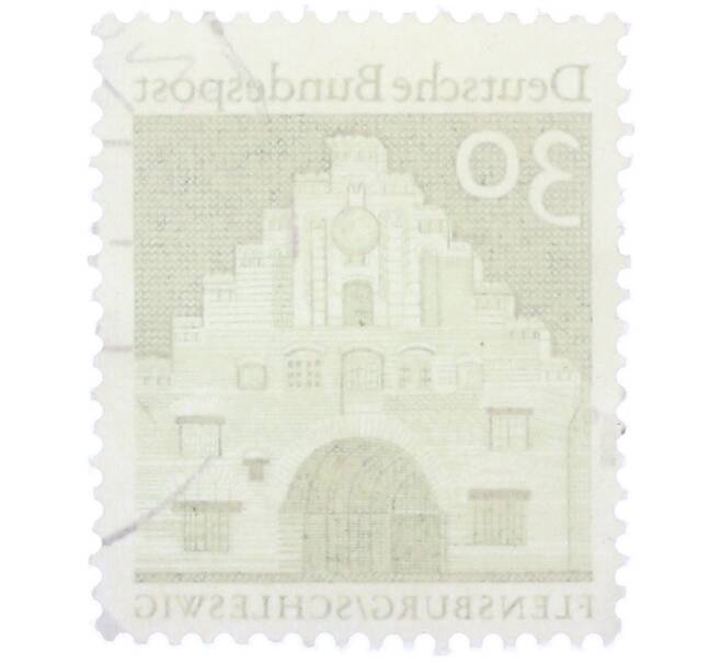 Почтовая марка 30 пфеннигов 1966 года Западная Германия (ФРГ) «Северные ворота в Фленсбурге» (Артикул: T11-37381) — Фото №2