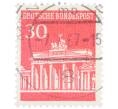 Почтовая марка 30 пфеннигов 1966 года Западная Германия (ФРГ) «Бранденбургские ворота» (Артикул: T11-37386) — Фото №1