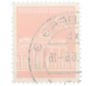 Почтовая марка 30 пфеннигов 1966 года Западная Германия (ФРГ) «Бранденбургские ворота» — Фото №2