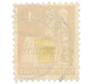 Почтовая марка 4 пфеннига 1948 года Германия (Бизония) «Мюнхенский кафедральный собор» — Фото №2