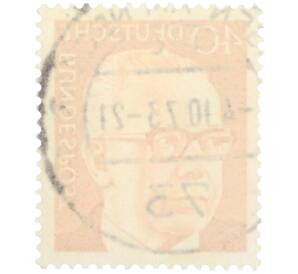 Почтовая марка 40 пфеннигов 1971 года Западная Германия (ФРГ) «Президент Густав Хайнеман» — Фото №2