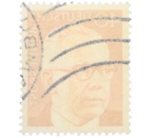 Почтовая марка 40 пфеннигов 1971 года Западная Германия (ФРГ) «Президент Густав Хайнеман» — Фото №2