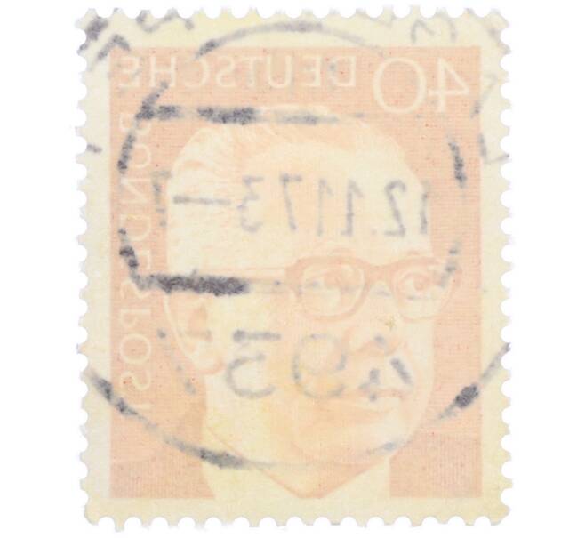 Почтовая марка 40 пфеннигов 1971 года Западная Германия (ФРГ) «Президент Густав Хайнеман» (Артикул: T11-37476) — Фото №2