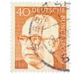 Почтовая марка 40 пфеннигов 1971 года Западная Германия (ФРГ) «Президент Густав Хайнеман» (Артикул: T11-37479) — Фото №1