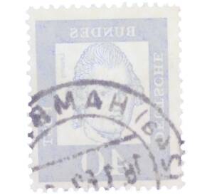 Почтовая марка 40 пфеннигов 1961 года Западная Германия (ФРГ) «Выдающиеся немцы — Готхольд Эфраим Лессинг» — Фото №2