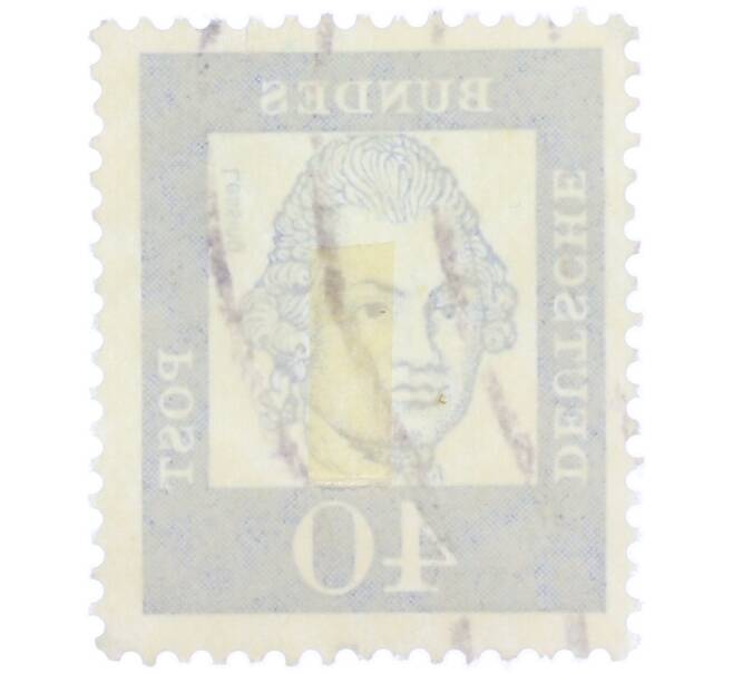 Почтовая марка 40 пфеннигов 1961 года Западная Германия (ФРГ) «Выдающиеся немцы — Готхольд Эфраим Лессинг» (Артикул: T11-37490) — Фото №2