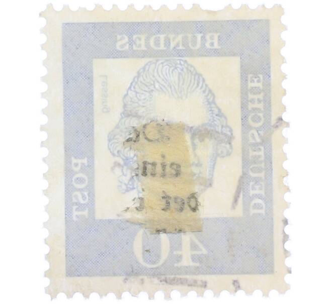Почтовая марка 40 пфеннигов 1961 года Западная Германия (ФРГ) «Выдающиеся немцы — Готхольд Эфраим Лессинг» (Артикул: T11-37501) — Фото №2