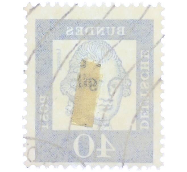 Почтовая марка 40 пфеннигов 1961 года Западная Германия (ФРГ) «Выдающиеся немцы — Готхольд Эфраим Лессинг» (Артикул: T11-37504) — Фото №2