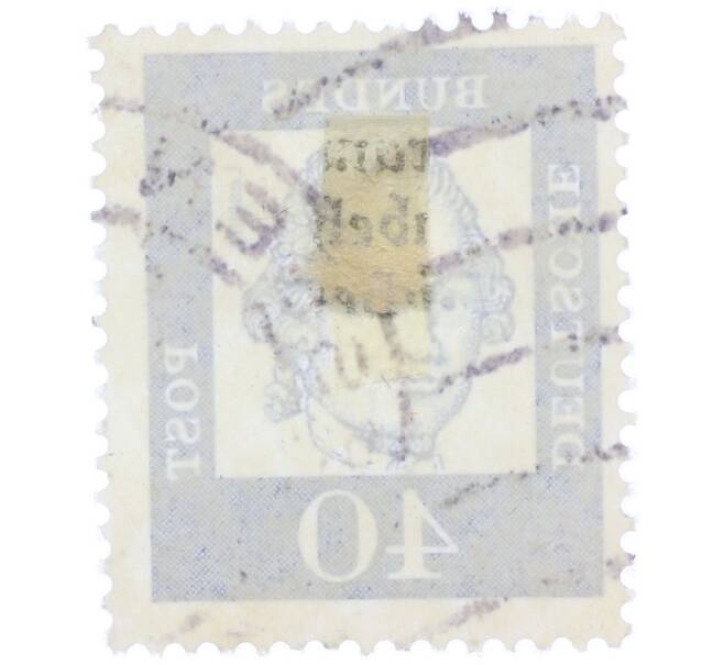 Почтовая марка 40 пфеннигов 1961 года Западная Германия (ФРГ) «Выдающиеся немцы — Готхольд Эфраим Лессинг» (Артикул: T11-37507) — Фото №2