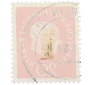 Почтовая марка 20 пфеннигов 1959 года Западная Германия (ФРГ) «Теодор Хойс» — Фото №2