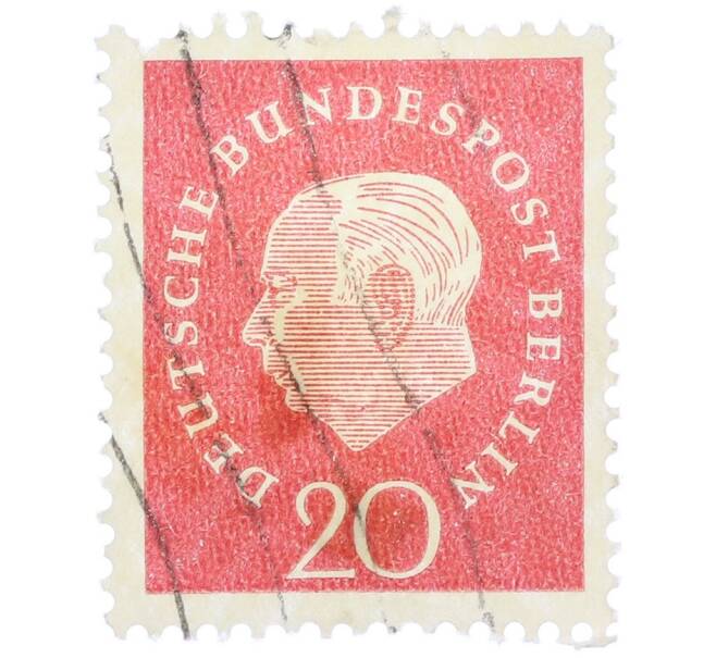 Почтовая марка 20 пфеннигов 1959 года Западная Германия (ФРГ) «Теодор Хойс» (Артикул: T11-37517) — Фото №1