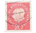 Почтовая марка 20 пфеннигов 1959 года Западная Германия (ФРГ) «Теодор Хойс» (Артикул: T11-37518) — Фото №1