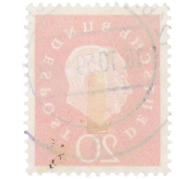 Почтовая марка 20 пфеннигов 1959 года Западная Германия (ФРГ) «Теодор Хойс» (Артикул: T11-37520) — Фото №2