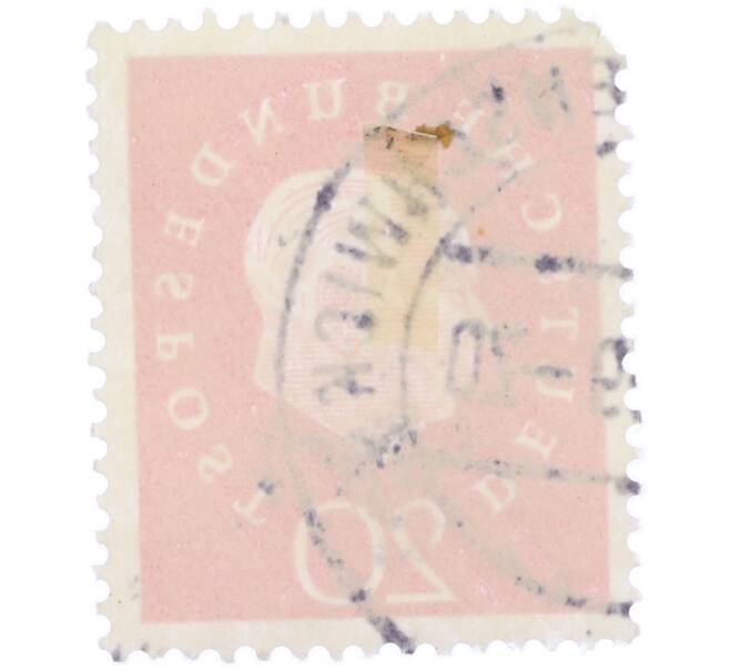 Почтовая марка 20 пфеннигов 1959 года Западная Германия (ФРГ) «Теодор Хойс» (Артикул: T11-37521) — Фото №2