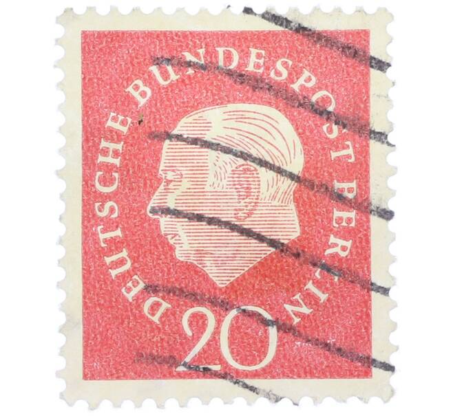 Почтовая марка 20 пфеннигов 1959 года Западная Германия (ФРГ) «Теодор Хойс» (Артикул: T11-37522) — Фото №1