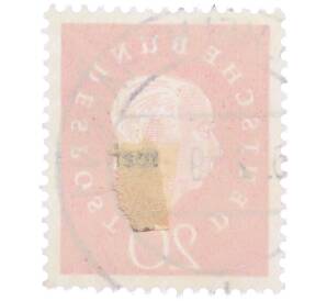 Почтовая марка 20 пфеннигов 1959 года Западная Германия (ФРГ) «Теодор Хойс» — Фото №2