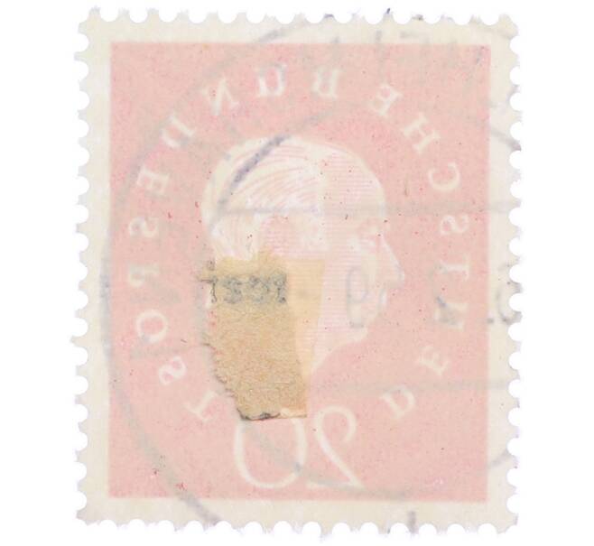 Почтовая марка 20 пфеннигов 1959 года Западная Германия (ФРГ) «Теодор Хойс» (Артикул: T11-37523) — Фото №2
