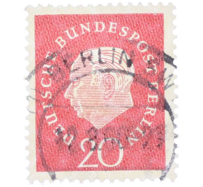 Почтовая марка 20 пфеннигов 1959 года Западная Германия (ФРГ) «Теодор Хойс» (Артикул: T11-37524) — Фото №1