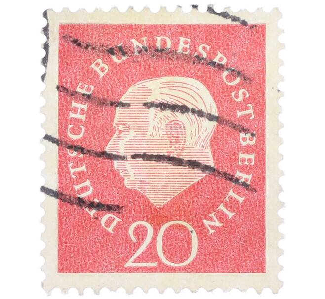 Почтовая марка 20 пфеннигов 1959 года Западная Германия (ФРГ) «Теодор Хойс» (Артикул: T11-37528) — Фото №1