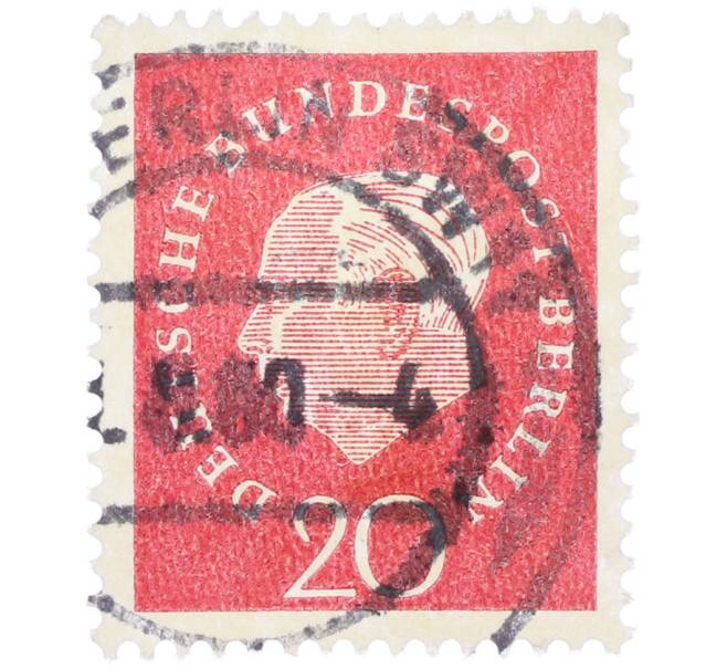 Почтовая марка 20 пфеннигов 1959 года Западная Германия (ФРГ) «Теодор Хойс» (Артикул: T11-37530) — Фото №1