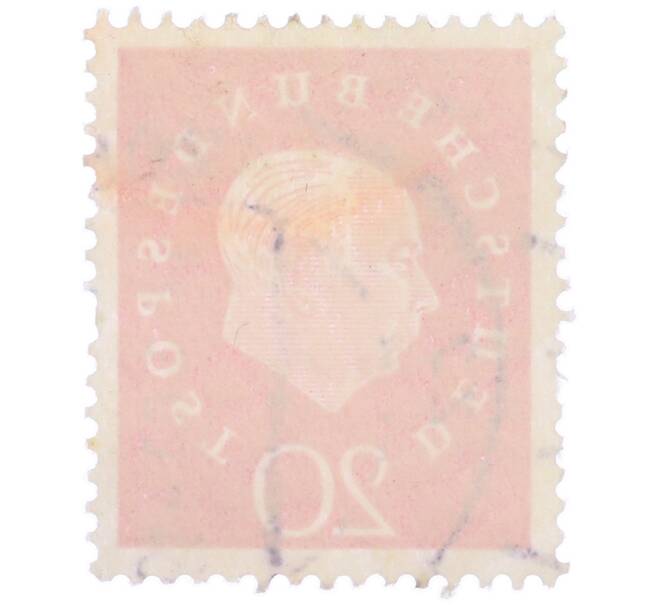 Почтовая марка 20 пфеннигов 1959 года Западная Германия (ФРГ) «Теодор Хойс» (Артикул: T11-37531) — Фото №2