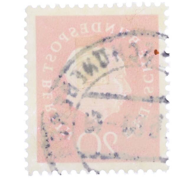 Почтовая марка 20 пфеннигов 1959 года Западная Германия (ФРГ) «Теодор Хойс» (Артикул: T11-37534) — Фото №2