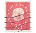 Почтовая марка 20 пфеннигов 1959 года Западная Германия (ФРГ) «Теодор Хойс» (Артикул: T11-37535) — Фото №1