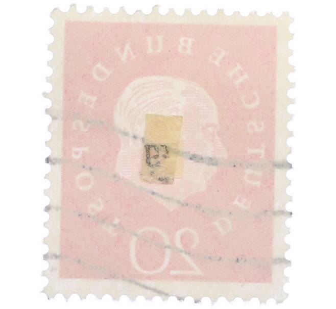 Почтовая марка 20 пфеннигов 1959 года Западная Германия (ФРГ) «Теодор Хойс» (Артикул: T11-37535) — Фото №2