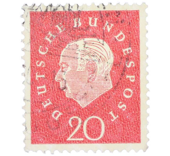 Почтовая марка 20 пфеннигов 1959 года Западная Германия (ФРГ) «Теодор Хойс» (Артикул: T11-37539) — Фото №1
