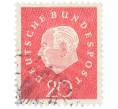 Почтовая марка 20 пфеннигов 1959 года Западная Германия (ФРГ) «Теодор Хойс» (Артикул: T11-37540) — Фото №1