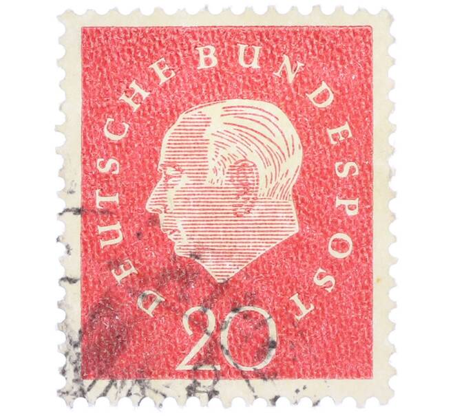 Почтовая марка 20 пфеннигов 1959 года Западная Германия (ФРГ) «Теодор Хойс» (Артикул: T11-37540) — Фото №1