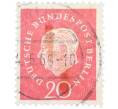 Почтовая марка 20 пфеннигов 1959 года Западная Германия (ФРГ) «Теодор Хойс» (Артикул: T11-37543) — Фото №1